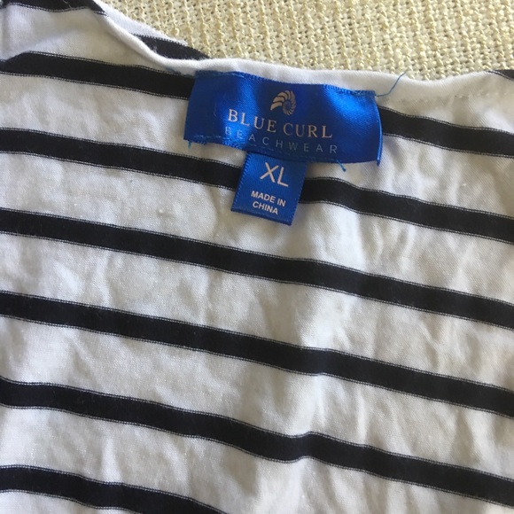 Blue Curl beachwear coverup - Picture 5 of 5